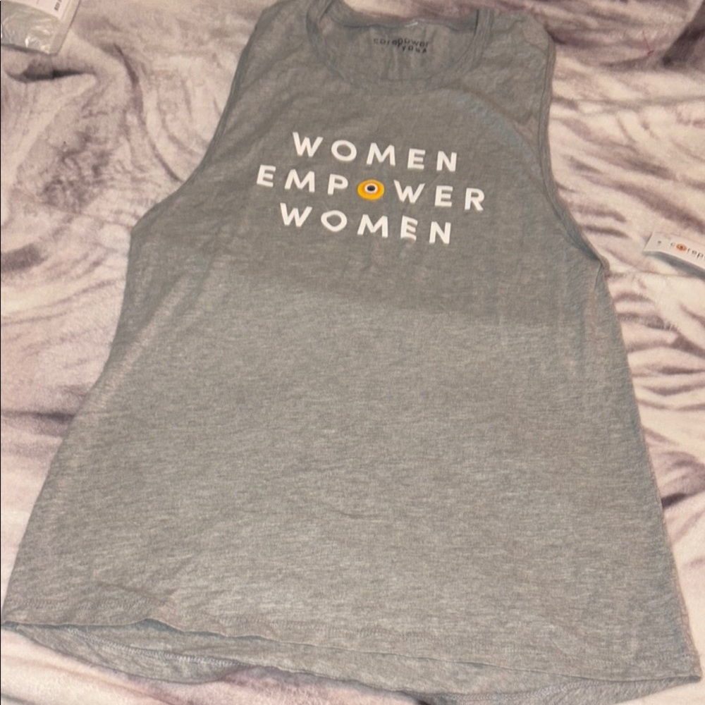 Empower Women Gray Tank Top nwt large
